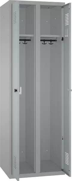 Eurobox Doppelspind, 2 Abteile, Kleiderstange links+ rechts, 1.800 x 600 x 500 mm, 0800-060207