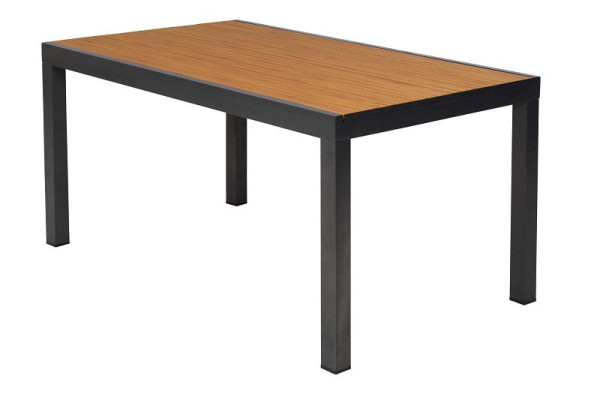 Merxx Tisch 150x90 cm, Tischplatte aus Polywood, Aluminiumgestell mit Kunststoff, 21666-011