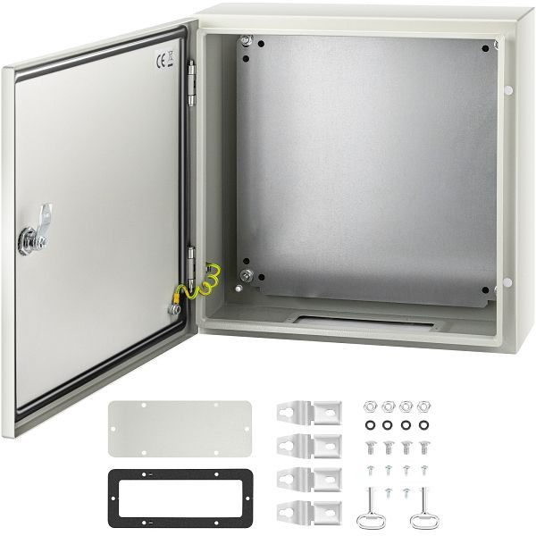 VEVOR Schaltschrank NEMA-Industriegehäuse, 40 x 40 x 15 cm IP66 wasser- und staubdicht, elektrischer Anschlusskasten, DQXJSTCFS40X40X15V0