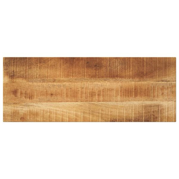 vidaXL Tischplatte 80x40x3,8 cm Rechteckig Raues Massivholz Mango, 371383