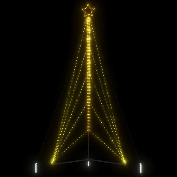 vidaXL Weihnachtsbaum-Beleuchtung 615 LEDs Warmweiß 404,5 cm, 4016420