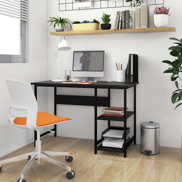vidaXL Computertisch Schwarz 105x55x72 cm MDF und Metall, 20550