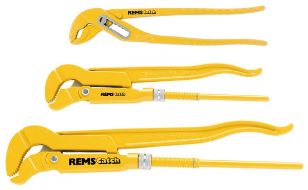 REMS S-Maul-Rohrzangen Catch Set S1'',S1 1/2'',W240 Promotion-Set, 116X01 R