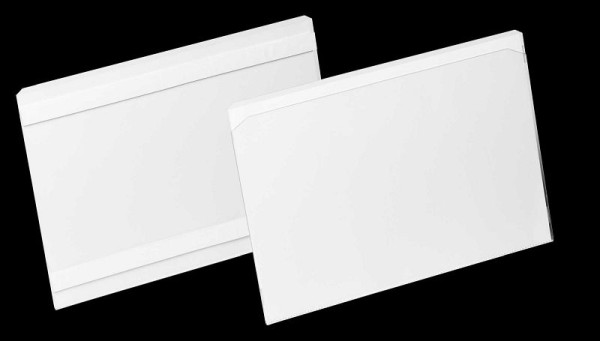 DURABLE Etikettentasche HARD COVER, A5 quer, transparent, selbstklebend, 10 Stück, 1183 19