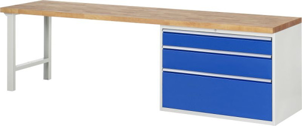 RAU Werkbank Serie 7000 - Modell 7708, B3000 x T700 x H890 mm, 13-7708A1-307B4M.11