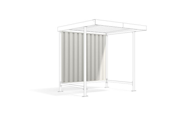 WSM Rückwand für Leipzig L10 RAL 9002 Trapezblech, 102001874