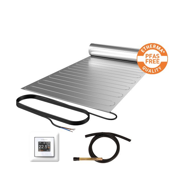 Etherma Laminotherm-Set, 10m², 50x2000cm, 1200W, PFAS frei, inkl. Thermostat, 46698