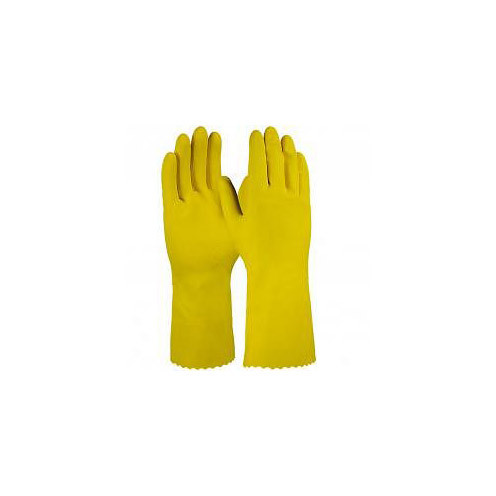PRO FIT Latex Haushaltshandschuh, Standard-Qualität, gelb, 30 cm, Größe: 9, VE: 12 Paar, 385-9