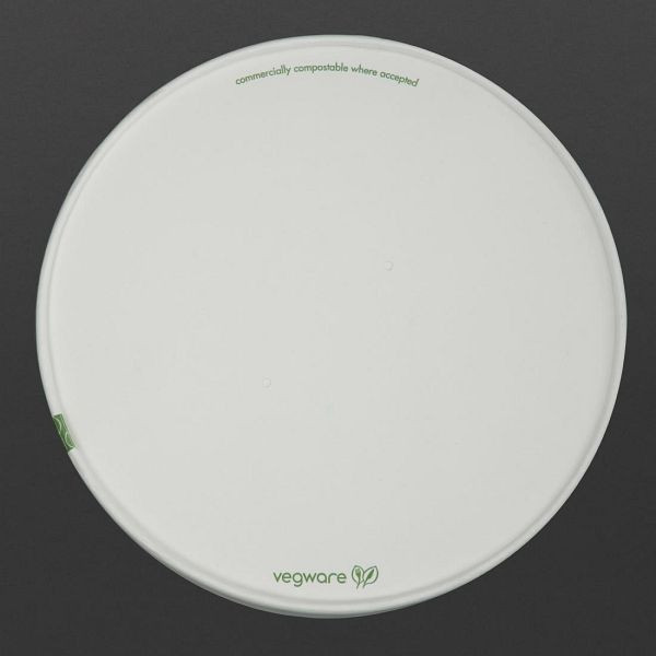 Vegware Kompostierbare Deckel der 185-Serie (300 Stück), FS179