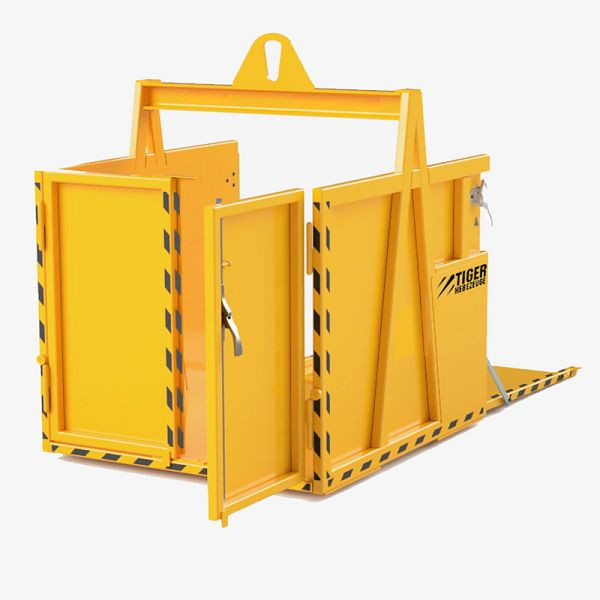 TIGER Hebezeuge Krankorb zum Lastentransport - TG-RDT, Traglast: 2.000 kg, Innenabmessung (l x b x h): 1.600 x 1.300 x 1.600 mm, TG-RDT-2,0-1,6x1,3/1,6
