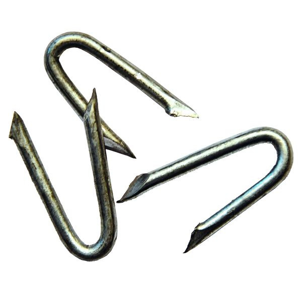 T&J Krampen für ROLLO-Lattenzaun, verzinkt, gespitzt, 3,1 x 31 mm, Beutel á 45 Stück, 34850