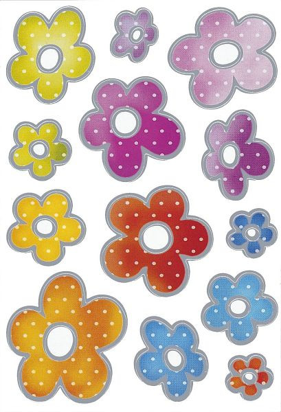 HERMA 3332 Sticker DECOR Blumen Silberprägung, VE: 10 Stück, 3332, 4008705033329
