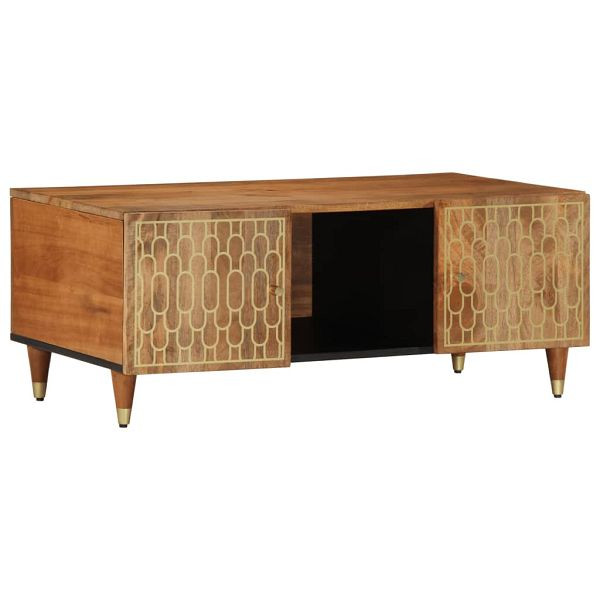 vidaXL Couchtisch 100x54x40 cm Massivholz Mango, 358296