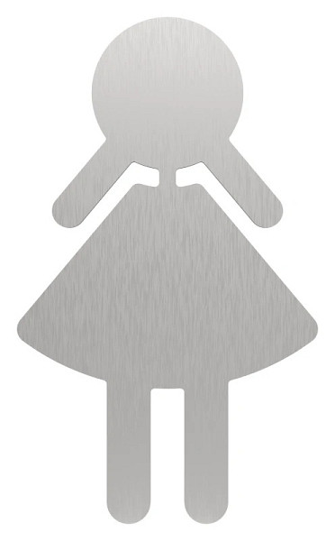 DREILICH Edelstahlverarbeitung WC DAMEN/ 90 x 150 x 2mm, 2002050006