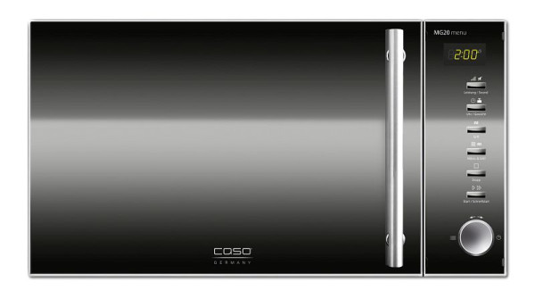 CASO Mikrowelle mit Grill MG20 menu, silber/schwarz, 3320