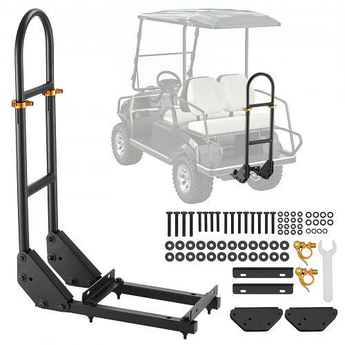VEVOR höhenverstellbarer Haltegriff (69,85-85,09 cm) aus Karbonstahl für Golfwagen-Rücksitz, 450x235x905 mm, CWZGPJSJ2753VLCQW001V0