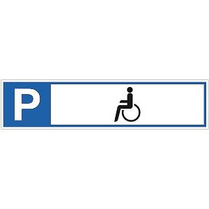 Moedel Parkplatzreservierer Behindertenparkplatz, Alu, 460x110 mm, 56954