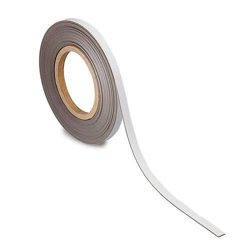 MAUL Kennzeichnungsband magnetisch, 10 m x 10 mm x 1 mm, weiß, 307921
