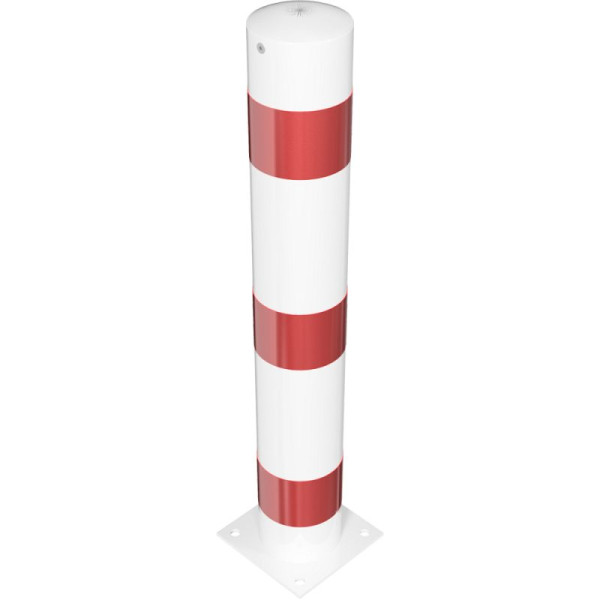 Stein HGS Stahlrohrpoller/Rammschutzpoller -Bollard-, 1000mm, zum Aufdübeln, keine Ösen, mit schraubbarer Stahlkappe, 40153b-470.80