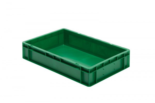 LA-KA-PE TK 600/120-0, grün, Transport-Stapelkasten, Wände und Boden geschlossen, VE: 2 Stück, 07212 22 03