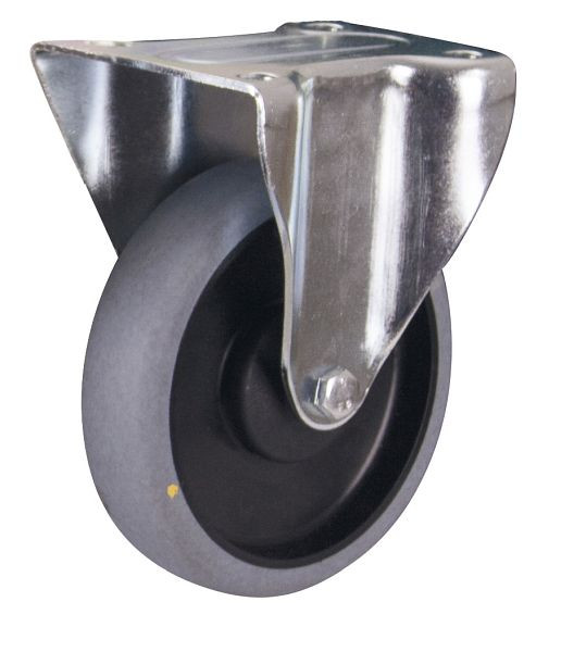 VARIOfit Bockrolle elektrisch leitfähig, 125 x 40 mm, grau, bpg-125.036