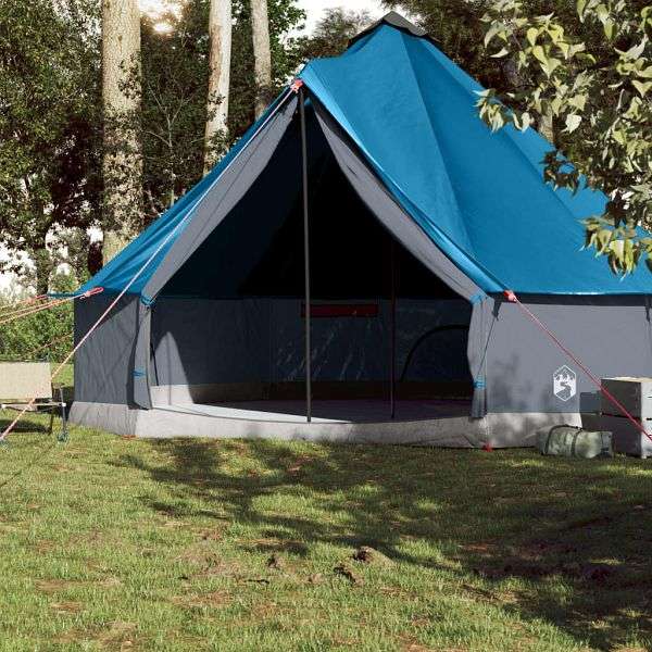 vidaXL Tipi-Familienzelt 10 Personen Blau Wasserdicht 94595 gnstig  versandkostenfrei online kaufen: groe Auswahl gnstige Preise |  PROFISHOP.de