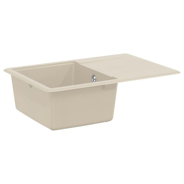 vidaXL Waschbecken Beige 670 x 460 mm 80% Quarz und 20% Harz, 42028410