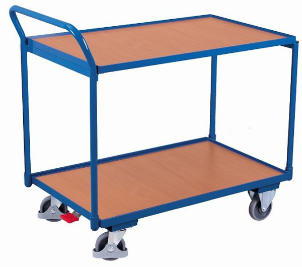 VARIOfit Tischwagen mit 2 Ladeflächen, Außenmaße: 975 x 525 x 1.010 mm (BxTxH), sw-500.500