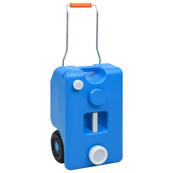 vidaXL Camping-Wassertank mit Rollen 25 L Blau, 30131