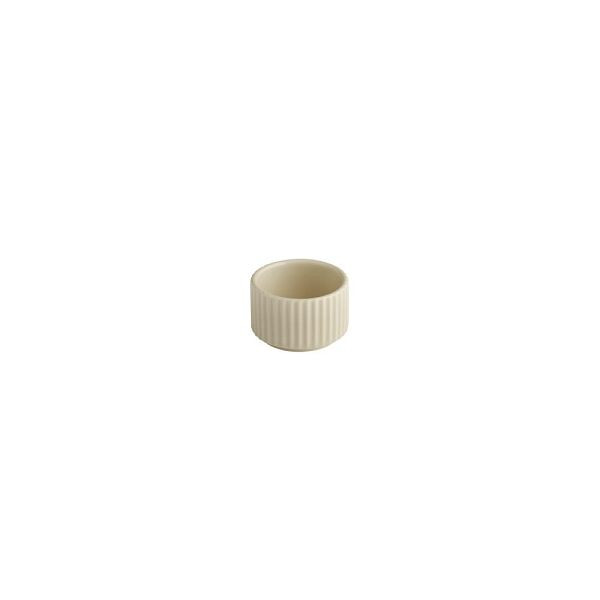 APS Eierbecher/ Mini-Schale THE GRID - Porzellan, Ø 6 cm, 45 ml, Farbe sand, stapelbar, 19022