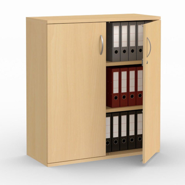 Deskin Flügeltürenschränke MULTI M pro, Buchedekor, B 1000 x H 1140 x T 420 mm, 270133