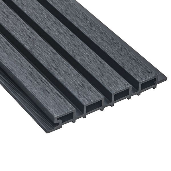 HOME DELUXE WPC Fassadenverkleidung DUVAR – Anthrazit VE: 2 m², 59750