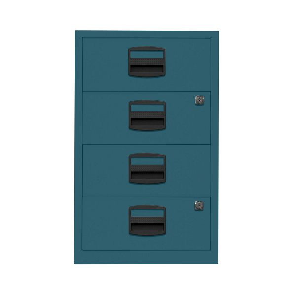 Bisley Home Beistellschrank PFA, 4 Universalschubladen, 653 ozeanblau, PFA4S653