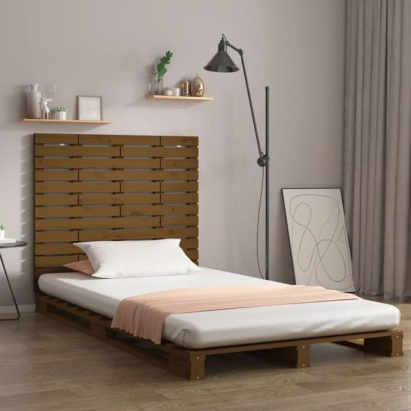 vidaXL Wand-Kopfteil Honigbraun 106x3x91,5 cm Massivholz Kiefer, 824666