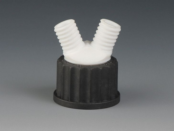 Bohlender Flaschen-Mehrfachverteiler für Gewinde GL 32, für Schlauch Außen-maximaler Durchmesser in mm: 3 x 8, D 621-08