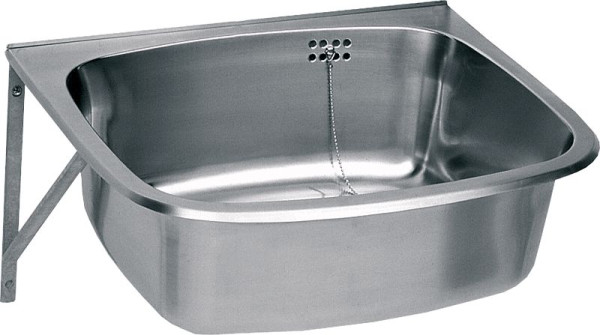 KWC Ausgussbecken, Sirius, Edelstahl, 560x200x460 mm, Klapprost und Spritzwand, 2000103260