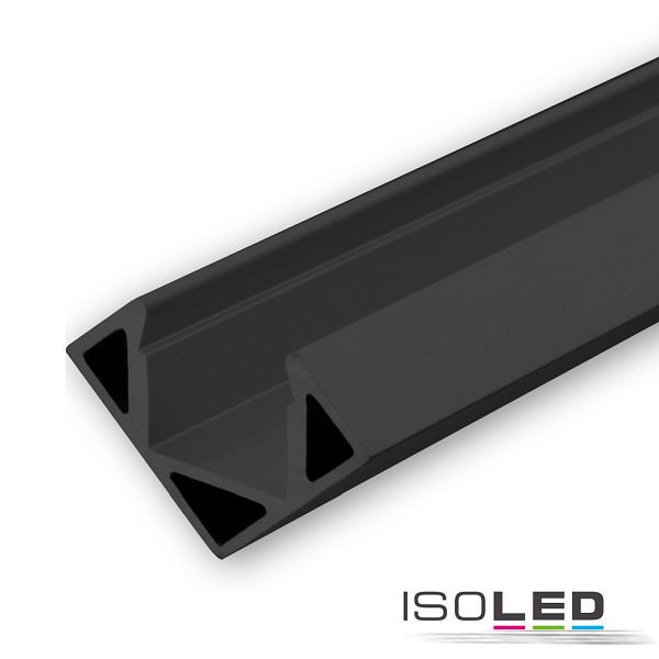ISOLED LED Eckprofil CORNER11 Aluminium schwarz RAL 9005, 200cm, 113172