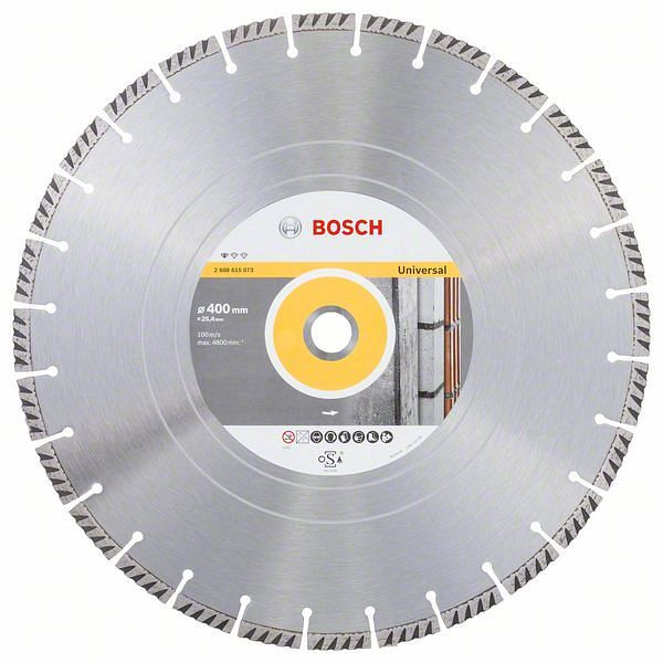 Bosch Diamanttrennscheibe Standard for Universal, 400 x 25,4 x 3,2 x 10 mm, 2608615073