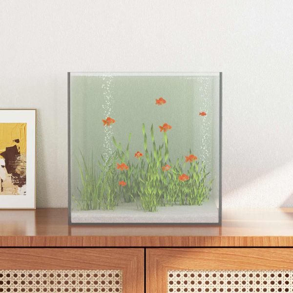 vidaXL Aquarium mit Speicher Transparent 30 x 30 x 30 cm Glas, 42020380