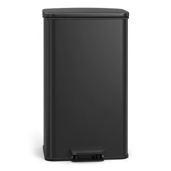 SONGMICS Mülleimer, Schwarz, 34,8x32,1x59,5 cm, LTB540B4002