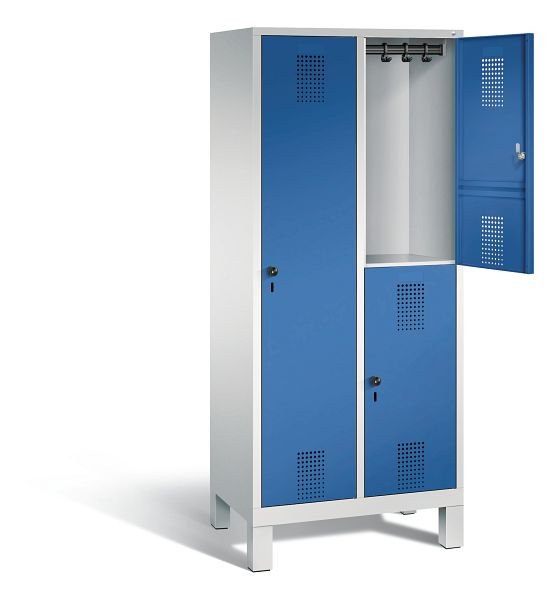 C+P Kombi-Spind Evolo, H1850xB810xT500mm, Farbe: Lichtgrau / Enzianblau, 48610-22 S10025