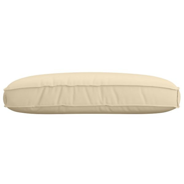 vidaXL Outdoor Kissen Beige Baumwolle 120 x 12 x 80 cm Abnehmbare Bezüge, 42001571