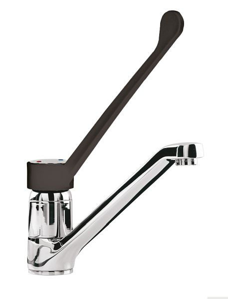 KBS STYL Einhebel-Mischbatterie mit Schwenkhahn 1/2 Zoll Wasseranschluß, Schwenkhahn Höhe 137 mm, 20911008