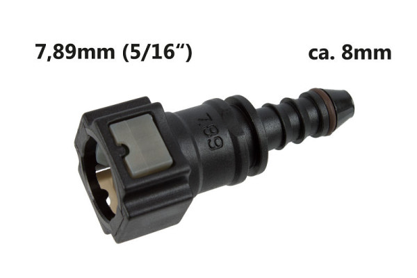 Stahlmaxx Weiblichen-Steckverbinder SAE 7,89 (5/16") auf 8 mm Leitung, XXL-116729