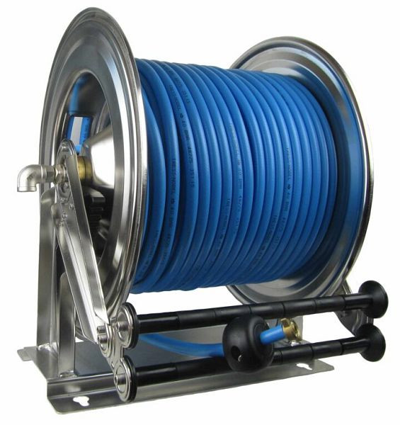 Ebinger Schlauchaufroller OSM 710, Max. 40bar, 60m - 12mm ID PVC-Pflanzenschutzschlauch, Gehäuse: Edelstahl, 1.714.242