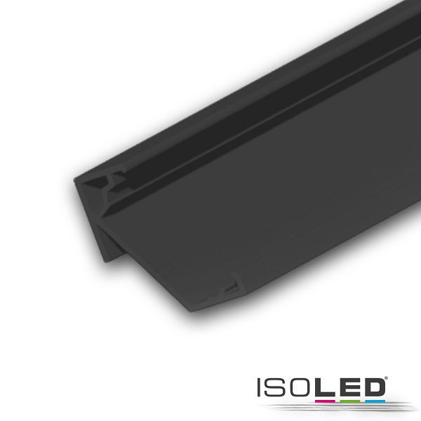 ISOLED LED Eckprofil CORNER18 Aluminium schwarz RAL9005, 200cm, 115826