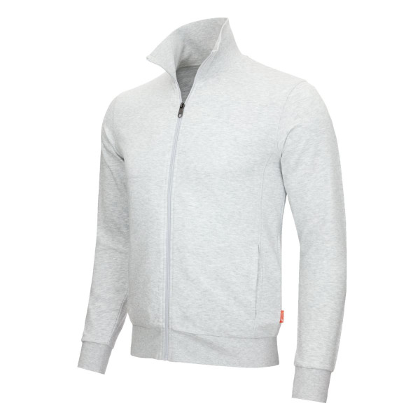 NITRAS MOTION TEX LIGHT, Sweatjacke, 70% Baumwolle / 30% Polyester, 300 g/qm, Größe: XL, Farbe: hellgrau, VE: 15 Stück, 7020-1300-XL