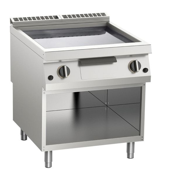 KBS Gas-Grillplatte glatt 21kW 2 Heizzonen offener Unterbau, 10522419