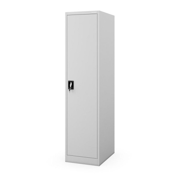Jan Nowak Aktenschrank mit Schlüssel ALEX D600 450 x 1850 x 600 mm, Grau, 1970