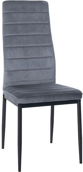 CLP Esszimmerstuhl Mayfair Samt, hellgrau, 322204, 4251756490652